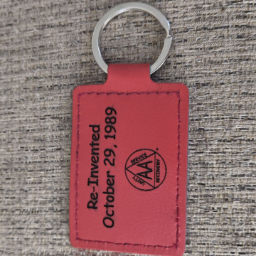 Laser Leather Engraved Key Chain